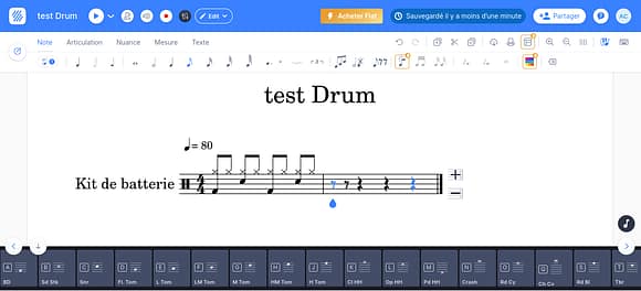 Flat éditeur partition de batterie
