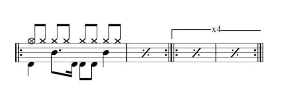rappel notation partition batterie