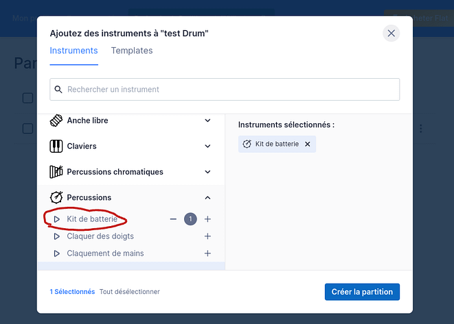 Flat partition batterie